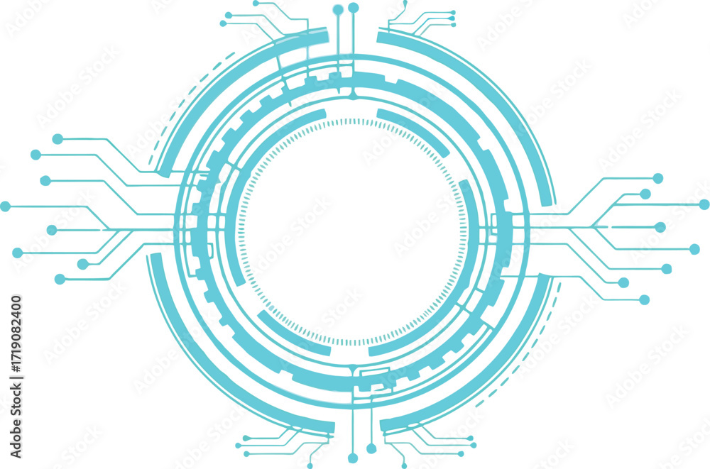 Obraz premium Tech circuit board background vector design element