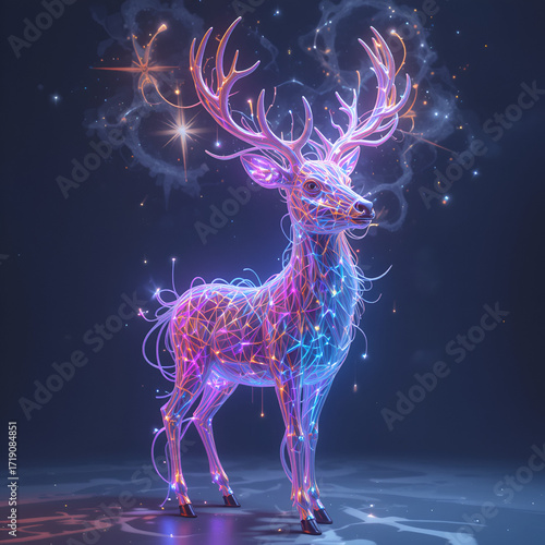 3d Reindeer