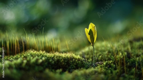 Plant growth in time lapse video