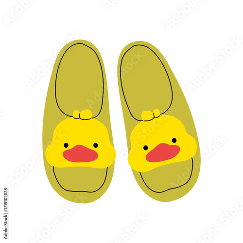 Women and kids colorful summer beach sandals in hand drawn style. Sandals, mules, ballet flats, flip-flops. Stylish modern design of shoes for women and children.