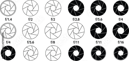 Understanding aperture photography f stop guide for beginners editable vector
