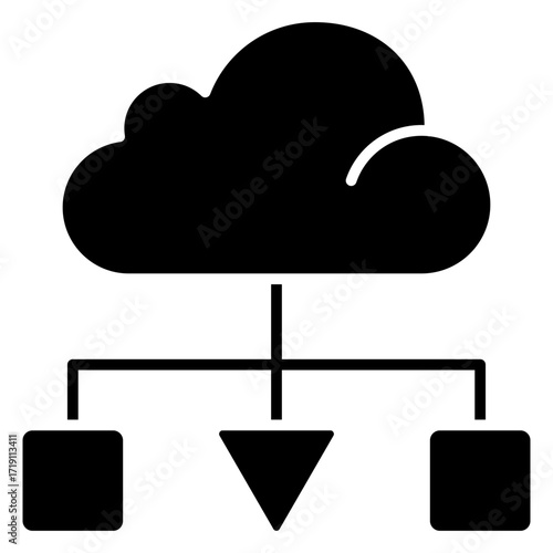 Load Balancer Glyph Icon