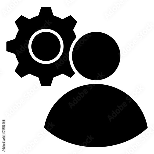 User Management Glyph Icon
