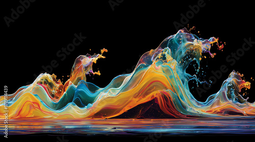 liquid lava lamp waves
