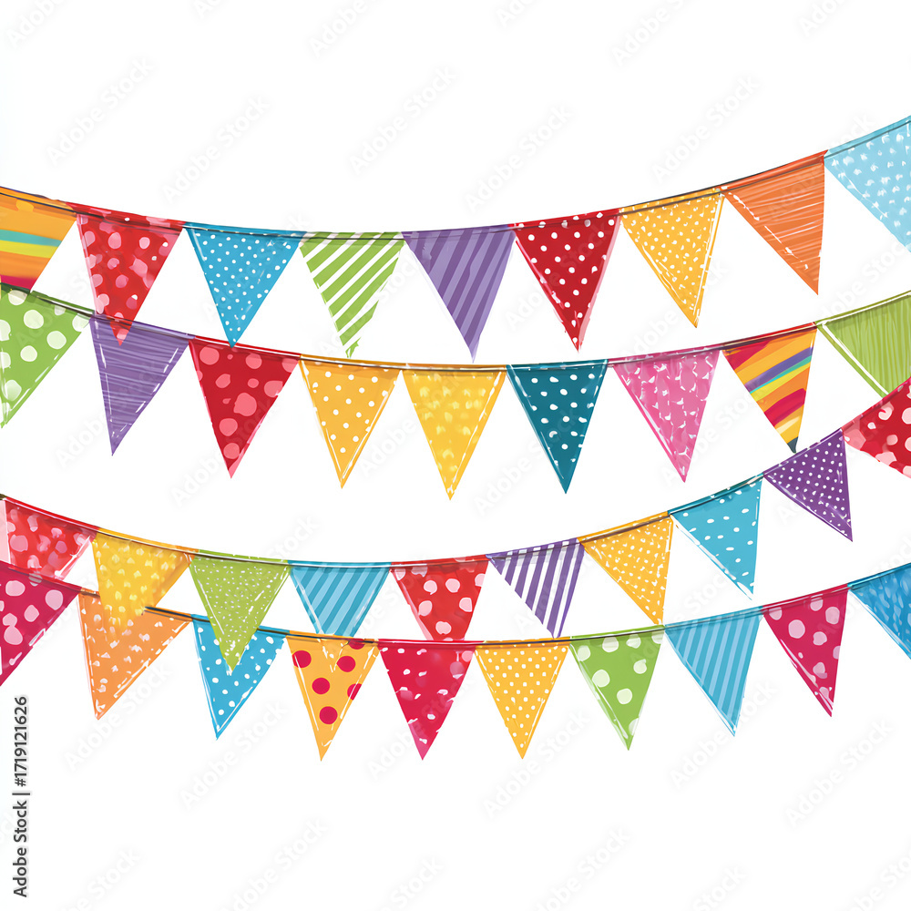 Fototapeta premium set of bunting flags