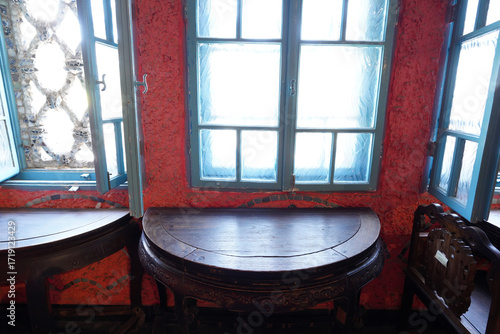 Tianjin, China - July 25, 2024 : Porcelain House, also known as China house, is a contemporary museum of pottery and antiques in Tianjin, China. One of the most distinctive museums in the world.