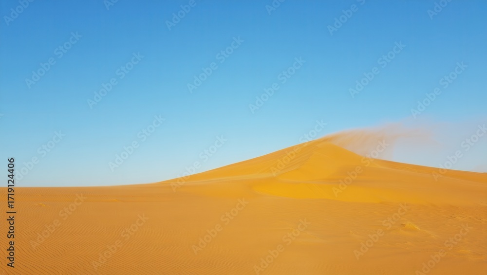 Fototapeta premium Bright Sand Dune in Sunlit Desert