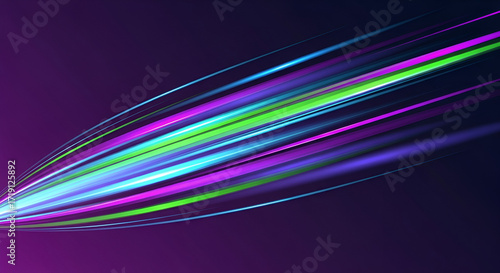  Colorful Multi-directional Speed Lines Abstract