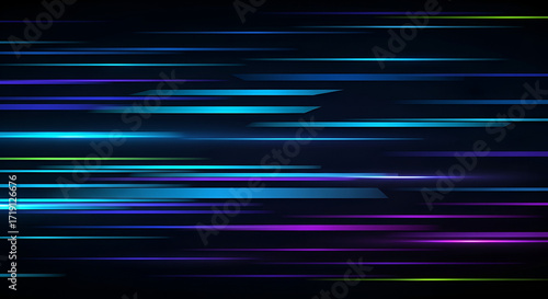 Abstract Horizontal Speed Lines Background