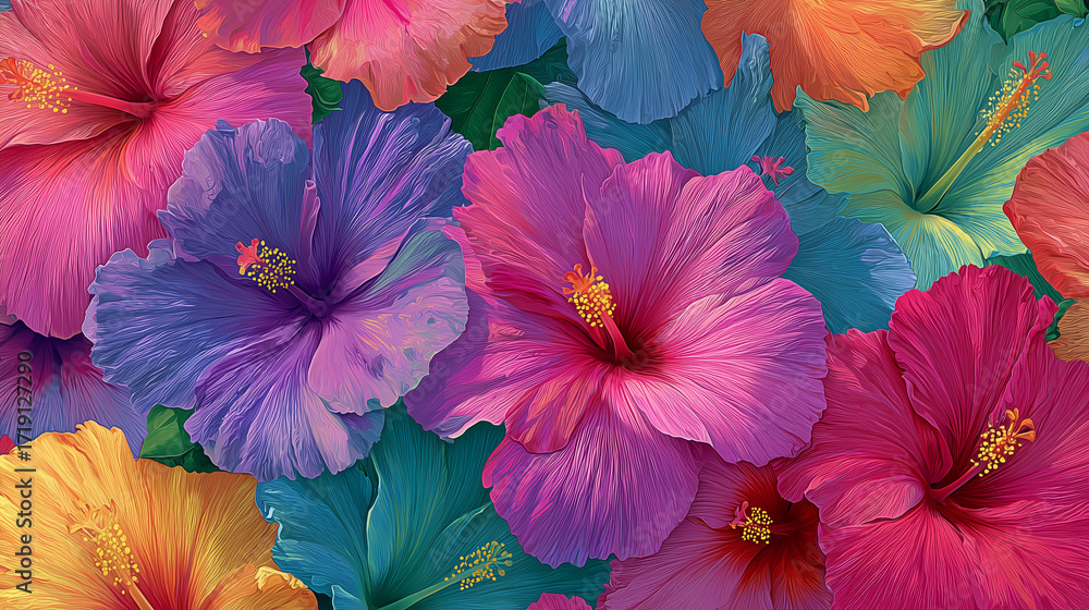 Fototapeta premium colorful flowers background