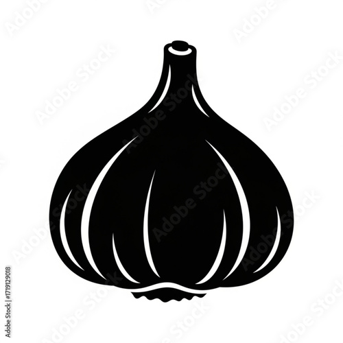 Garlic Bulb Silhouette