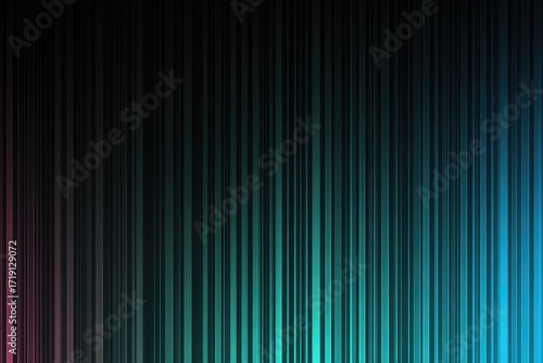 Vertical, vibrant, gradient-shaded stripes on dark background