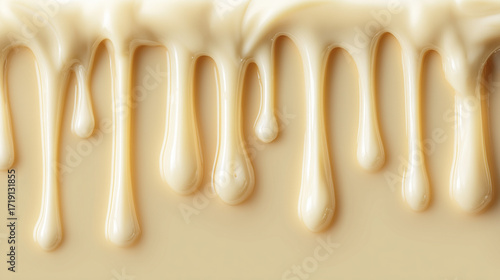 White chocolate condensed milk dripping