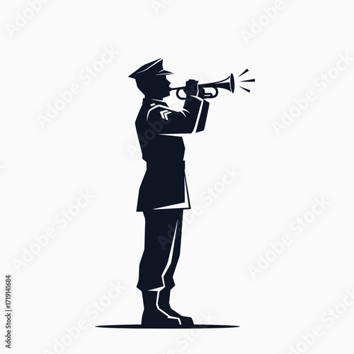 Solemn Bugle Call Ceremony Honoring Military Heroes and Their Sacrifice