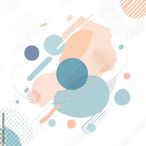 Abstract pop art color paint splash pattern background. Vector overlay geometric design of trendy Memphis 80s-90s style
