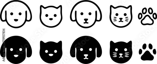 set of vector icons