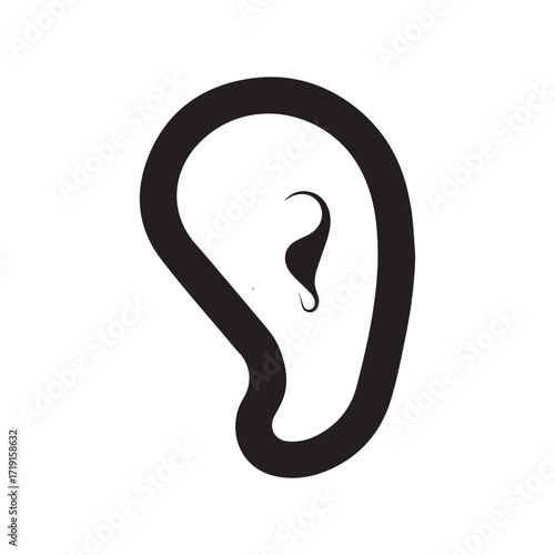 Luxury hearing icon perfect for premium audiology clinics and sound brands