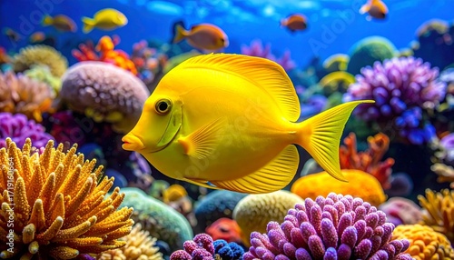 yellow tang fish