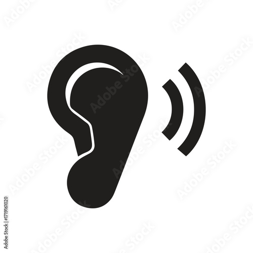Mechanical ear logo symbolizing hearing aid technology and precision sound tools
