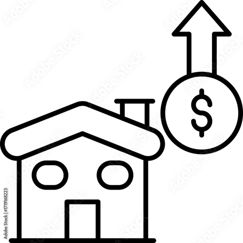 Home Value Increase Icon