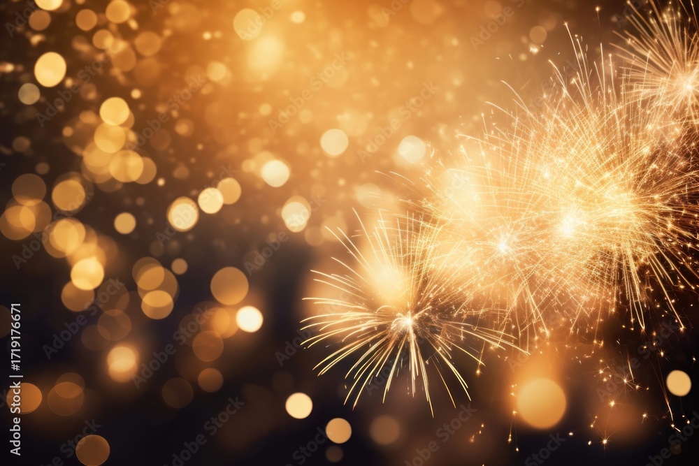 Fototapeta premium Holidays fireworks celebration backgrounds.
