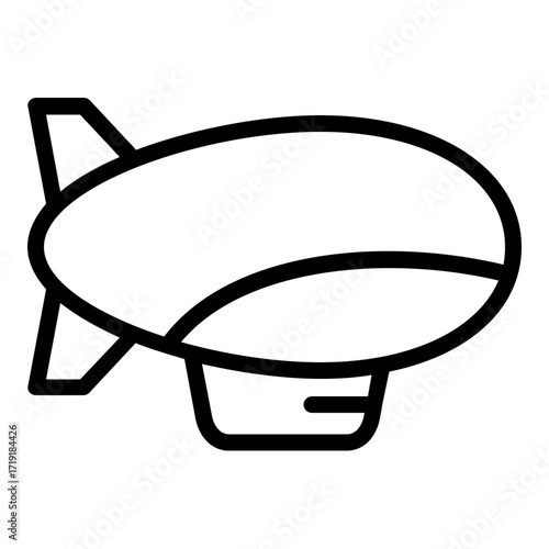 zeppelin icon line
