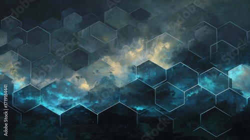 hexagon, pattern, design, shape, technology, illustration, vector, 3d, football, geometric, ball, texture, wallpaper, science, structure, soccer, cell, seamless, element, business, art, molecular, con