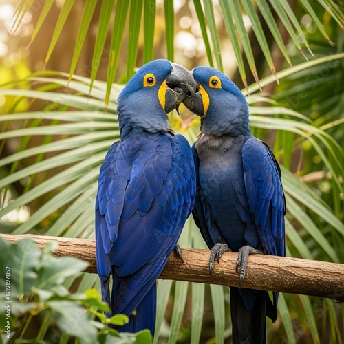 Blue and yellow macaw ara