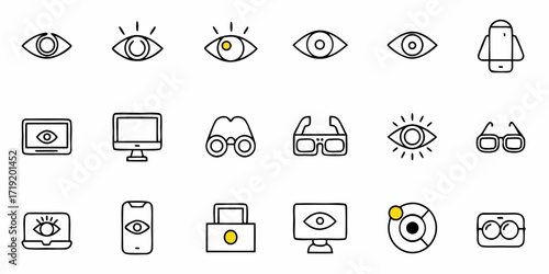 Collection of Eye and Vision Icons