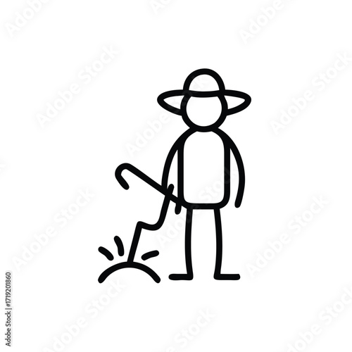 Garden Tools Icon, Planting Icon, Gardening Essentials Icon, Green Thumb Icon, Nature Care Icon