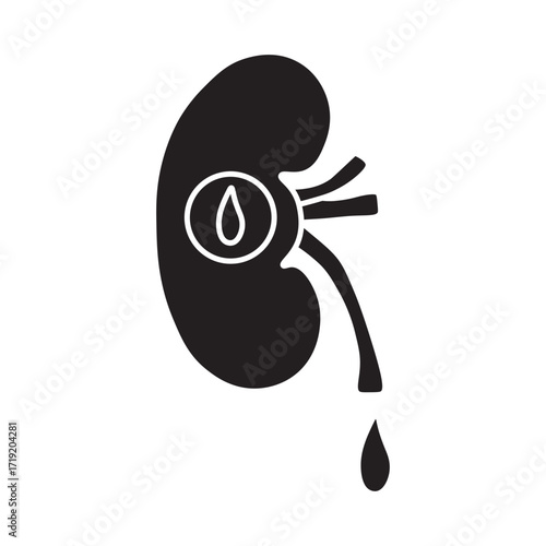 Diabetic Nephropathy glyph icon