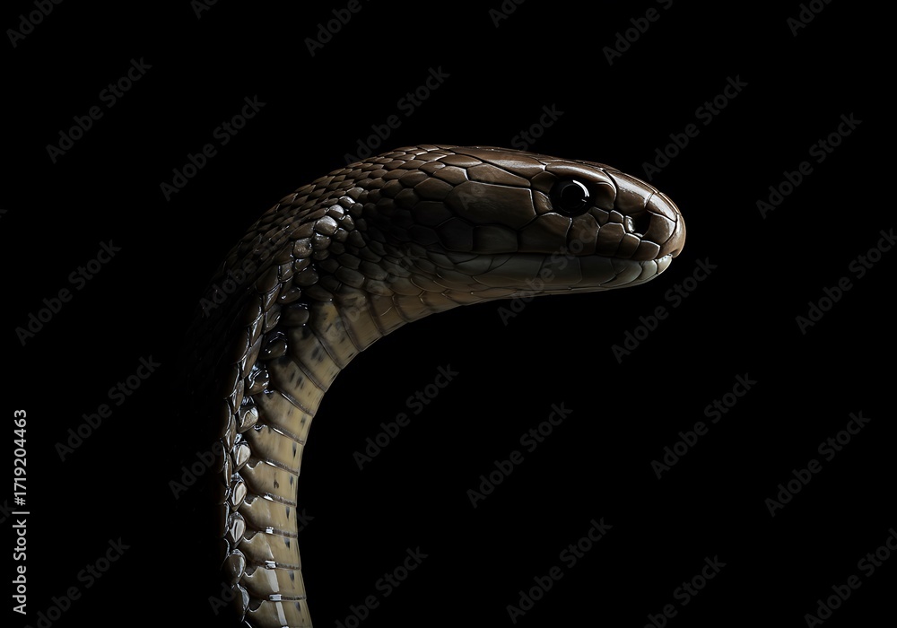 Obraz premium Closeup snake head