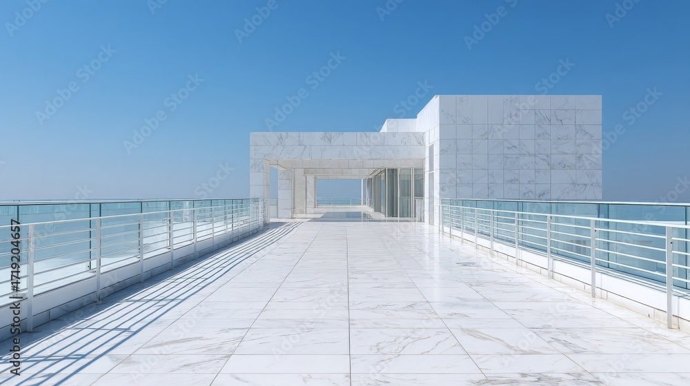 Obraz premium white beach chairs