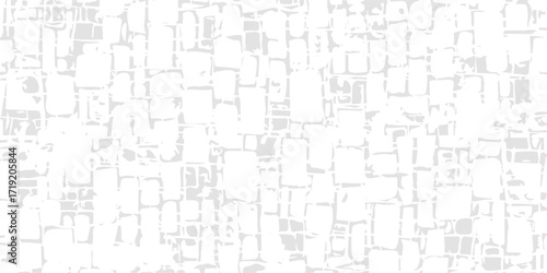 Modern white painted old brick Wall panoramic art simple