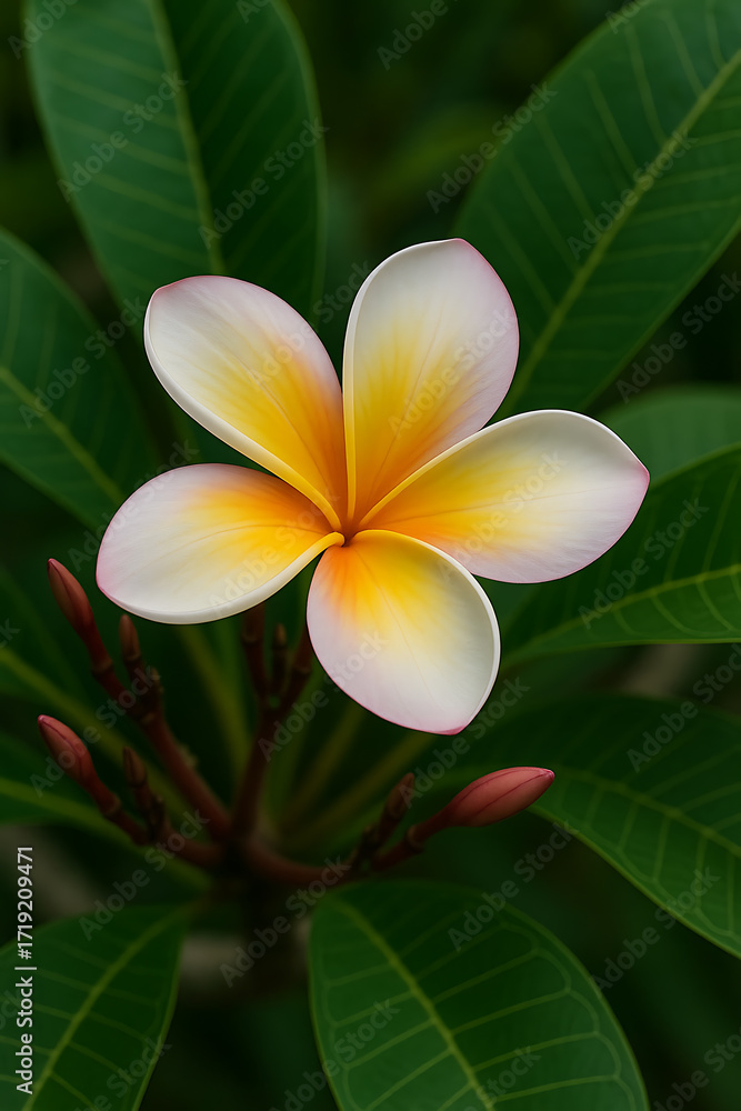 Fototapeta premium Plumeria Blossom High quality Realistic image