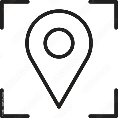 location, map, address icon. Location marker icon in a simple, clean design.
