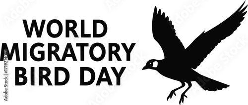 World Migratory Bird Day: Celebrate Birds with Flying Silhouette Design