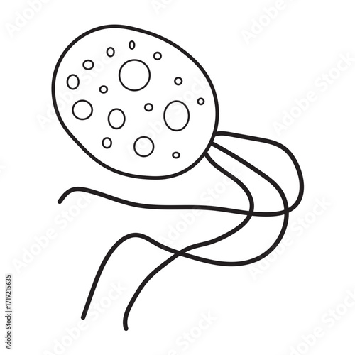 Pyrococcus furiosus line icon 