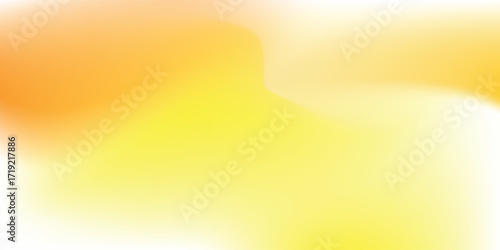 Abstract neon yellow wave form, Aesthetic blurred iridescent gradient texture, isolate design element. Fluid orange watercolor brushstroke blurry swirl shape. Aesthetic flowing decoration.Eps 10