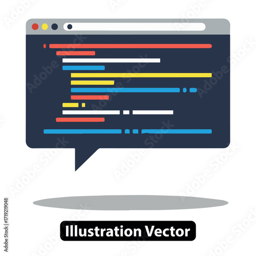 Coding Chat Web Development & Programming Illustration