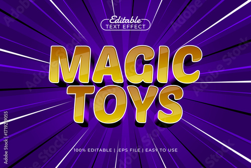 magic toys editable text effect
