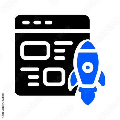 icon website with style two tone color