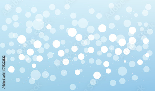 Light Blue Background with White Circles vector