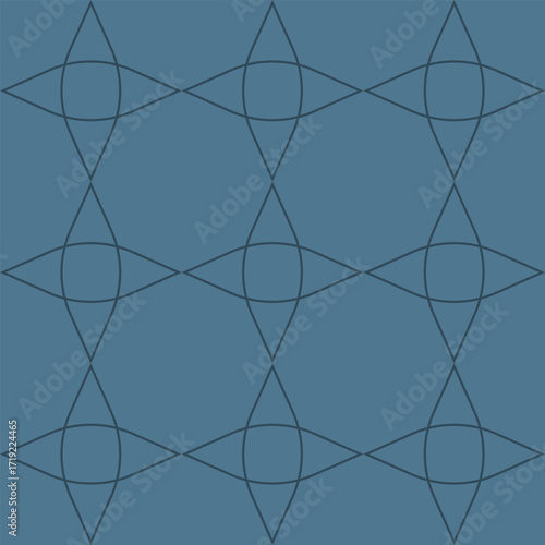 Seamless pattern with geometric ornament. Art Deco style. Vector. 