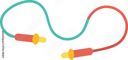A pair of headphones with connected wires, suitable for connecting to audio devices.