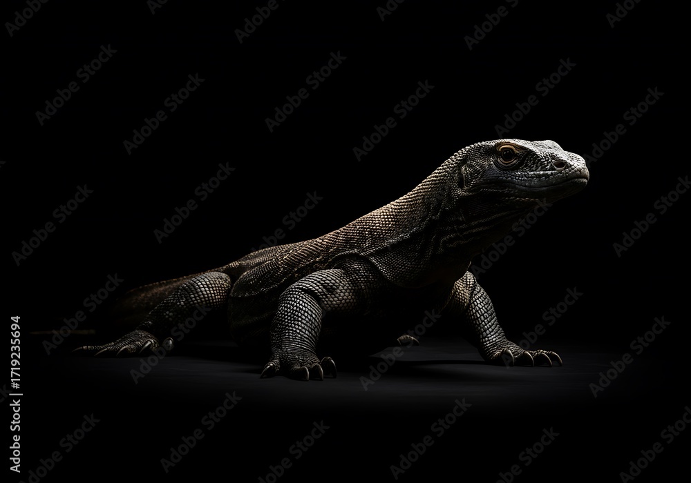 Obraz premium Komodo dragon profile