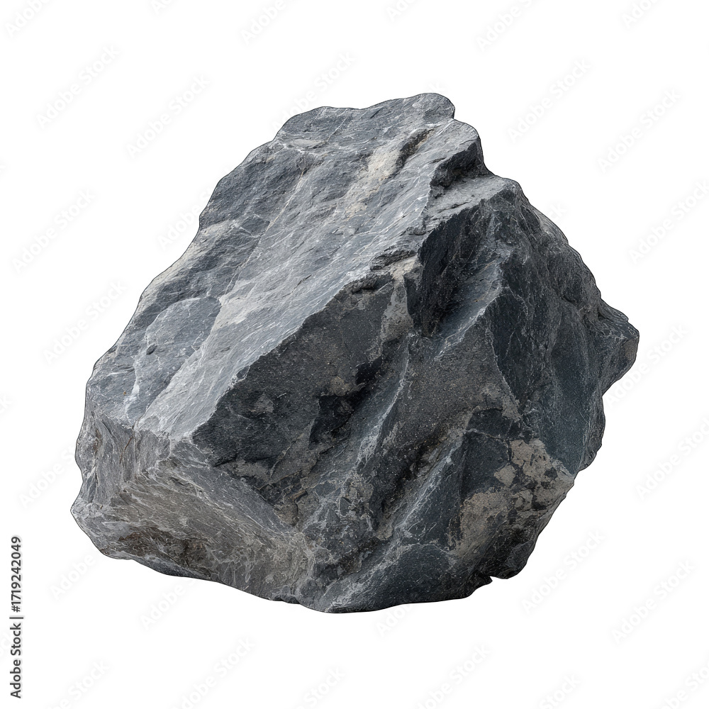 Obraz premium Gray rock, irregular shape, rough texture