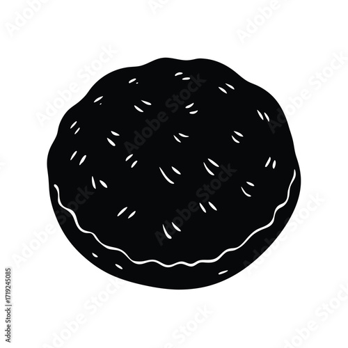artistic close up of a single ghriba cookie