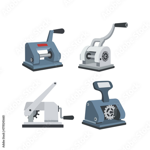 Four Different Manual Hole Punches.