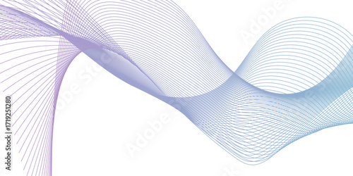 Energy blue gradient flow frequency isolated element creative blend curve line technology modern white web banner vector beautiful waveform light music energy design.	